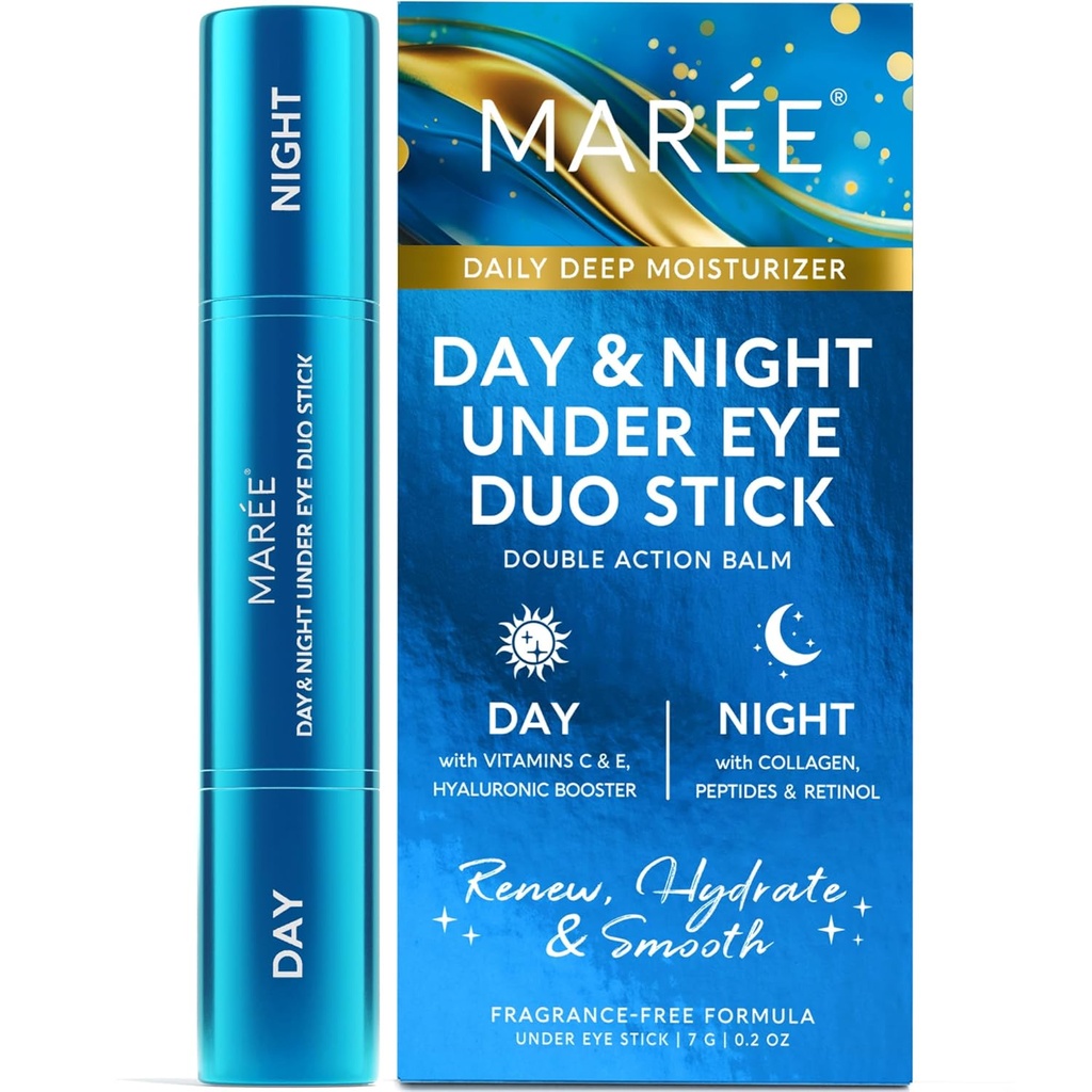 MAREE pod balsam do oczu - pod rozjaśniaczem oczu dla ciemnych kręgów przeciwstawne Moisturizer twarzy - Hyaluronic Acid Witamina C Serum & Retinol krem pielęgnacja skóry - Wrinkle Stick Hydrating Retinol Balm
