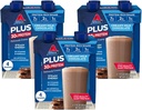 Atkins Creamy Milk Czekoladowy PLUS Protein Shake, 30g Protein, 7g Fiber, 2g Net Carb, 1g Cukier, Keto Friendly, Niski Carb, Wysokie Napoje Protein, 12 Count