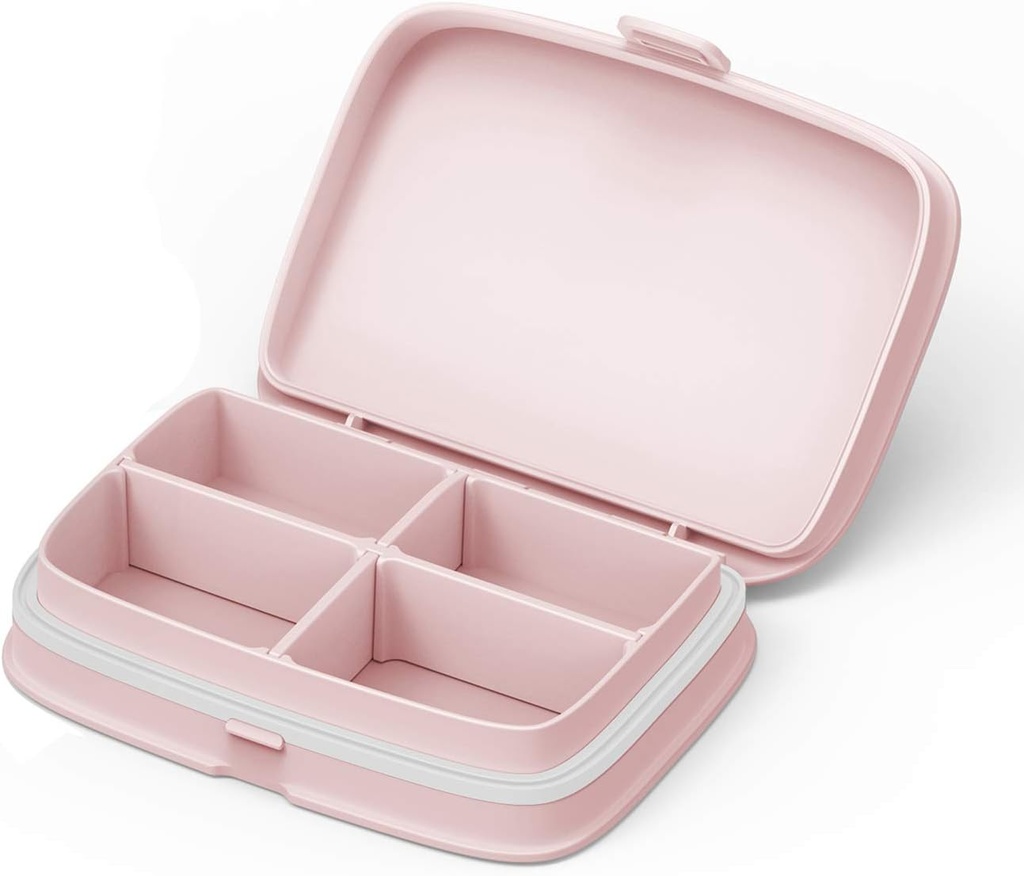 Slim Pill Case - Przenośny Pill Organizer z usuwalnymi komponami - Leakproof Pill Holder for Daily Medication