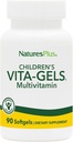 NaturesPlus Wita- żele Multivitamin dla dzieci, Natural Orange Flavor - 90 Softgels, Pack of 2 - Gluten Free - 180 Razem Sługi