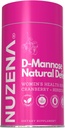 Nuzena D- Mannose + 1000mg z żurawiną 150mg, opakowanie 60 Natural Defense Support Tract Capsules z Hibiscus Flower 100mg i Dandelion Root 100mg Per Serving of 2 kapsułki