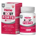 Hemeboost Forte 34,8 mg (696 mg Heme Iron) I 30 Tablets I High Potency Natural Iron Supplement I High Absorption & Gentle on Stomach I Iron Pills for Adult & Safe for Use in Tease