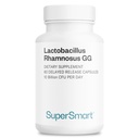 Supersmart Lactobacillus Rhamnosus GG 10 Miliard CFU dziennie (LGG Probiotic with Inulin) - L. Rhamnosus Supplement Supplement 124; Non-GMO & Gluten Free - 60 DR kapsułki