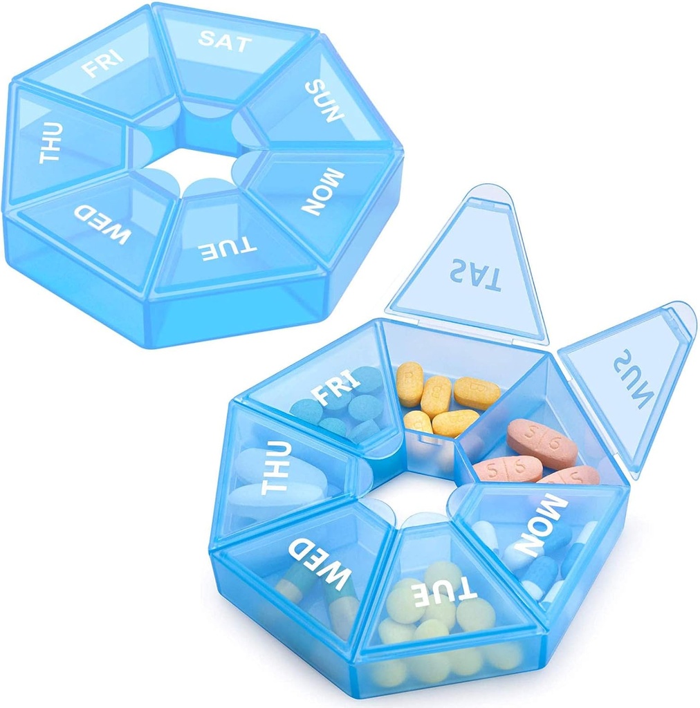 Tygodnik Pill Organizator Duży 7 dzień Pill Box Organizator Codzienne leczenie Case for Witamina Fish Oil Pills Suplementy Artretitis Przyjazny