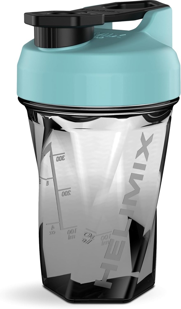 HELIMIX 1.5 Blender Blender Butelka shaker trzyma do 20oz 124; No Blending Ball lub Whisk Between 124; USA Made 124; Przenośne pre Workout Serwatka Protein Shaker Cup 124; Mixes Cocktails Smoothies Shakes 124; Top Rack Safe