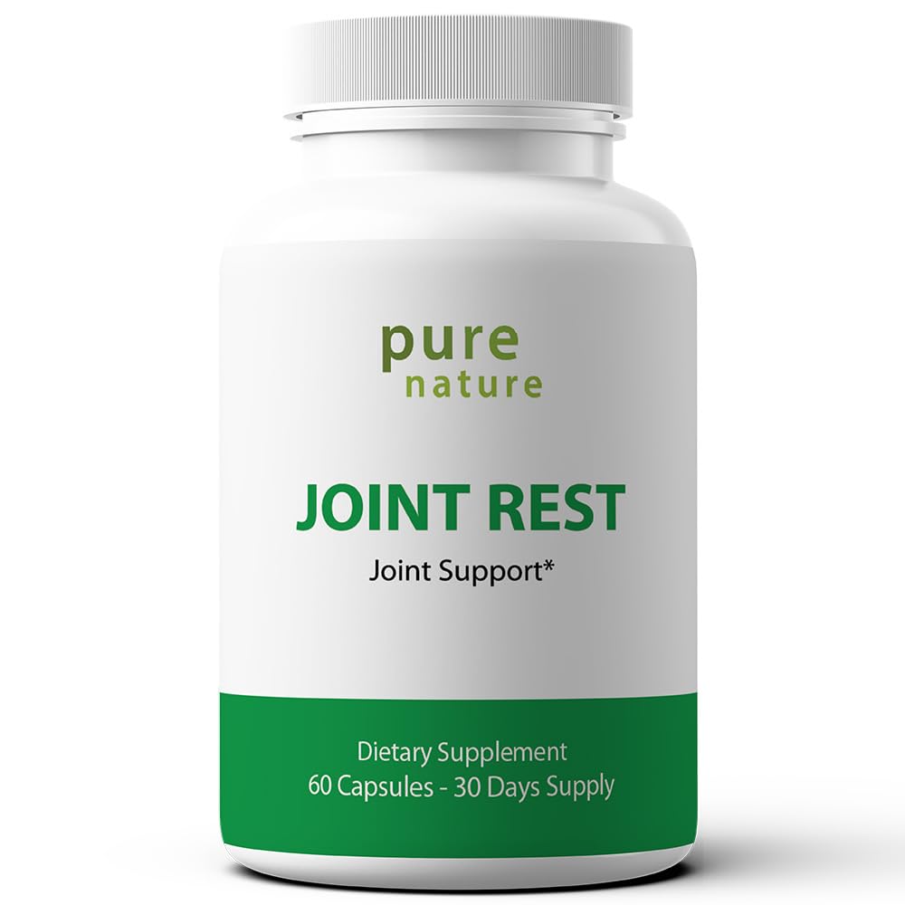 PureNature Joint Rest - Joint Supplement with Glucozamine, Chondroitin, Boswellia, MSM, Turmeric, Bromelain, - 60 kapsułki