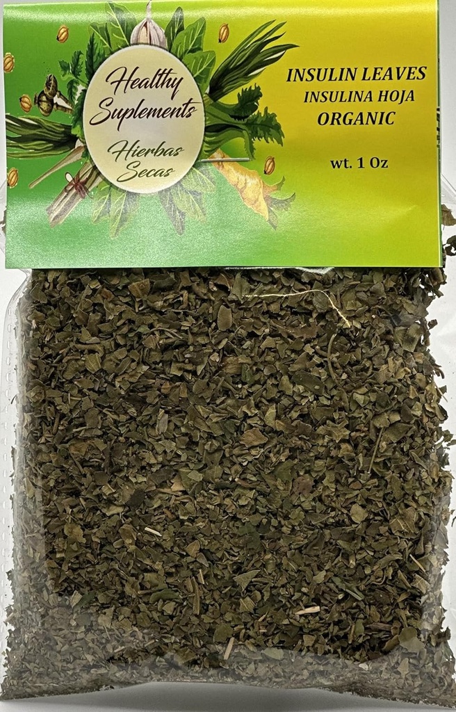 Insulina Hoja Organica 1 onz + 1 Dodatkowy worek Insulina Leaves Organic 1 onz