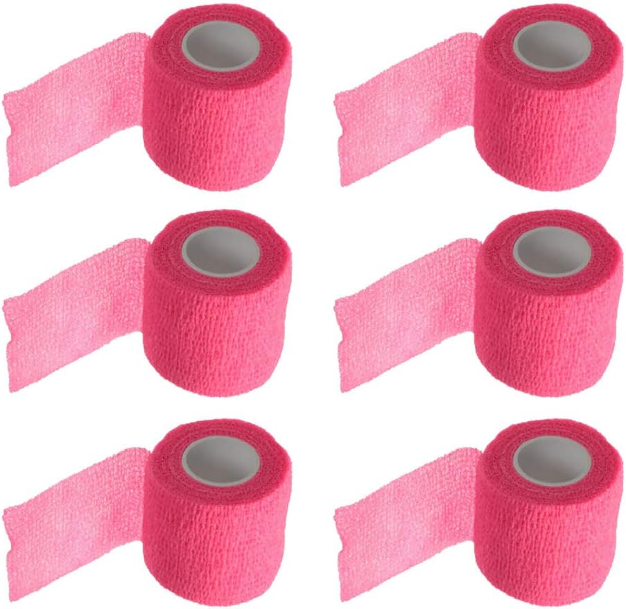 ESUPPORT 2 Inches X 5 Yards Self Adherent Cohesive Wrap Bandaże Adhesive rany silne Elastyczna taśma pierwszej pomocy dla Sport Kącik 6 Hrabia