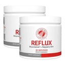 Reflum Digestive Supplement - Peach Mango Flavor - Each Tub = 30 Scoops = 30 Servings - Mucosal Support for Acid Issues - with Mucosave FG and Slippery Elm Bark (2 Tubs)