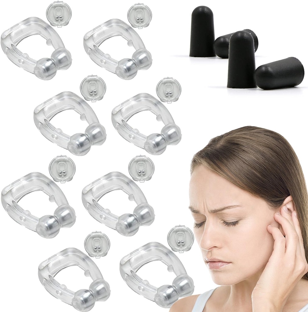 Szum uszne Ulga dla Ringing Ears, Acupeace Tinnitus Relief Device, Acupeace Anti Tinnitus Relief Ear Clip, Urządzenie dla Stop Ear Ringing (4Pary)