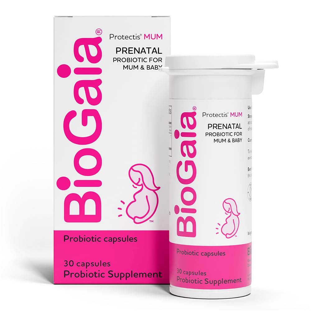 BioGaia Protectitis Mama Bio 124; A Prenatal Probiotic Bio 124; Pomocne dla mamy & Baby Bio 124; Wsparcie Baby 's Developing Digestive & Immune Systems Bio 124; Wzmacnia immunologiczne Defenses & Promotes Mama Good Digestive Health 124; 30 Hrabia