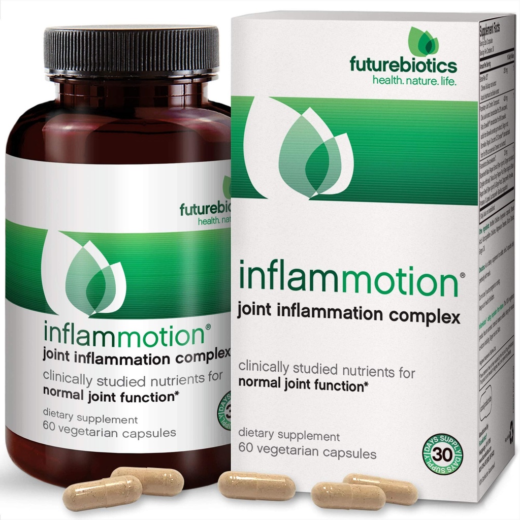 Futurebiotyki InflamMotion, zespół zapalny stawów, 60 Kapsułki wegetariańskie