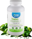One Planet Nutrition Nano Witamina C - Witamina rozpuszczalna w wodzie C dla mężczyzn i kobiet, Natural Non-GMO Witamina C dla immunologicznego wsparcia, Dobra Absorpcja i Biodostępność, Witamina C Małe kapsułki, 120 Kapsułki