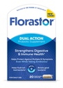 Florastor Probiotyki dla Digestive & Immune Health, 20 Kapsułki, Probiotyki dla kobiet i mężczyzn, 1 Probiotyk Worldwide, Flush Out Bad Bakterie & Boost Dobry z naszych szczepów Saccharomyces boulardii
