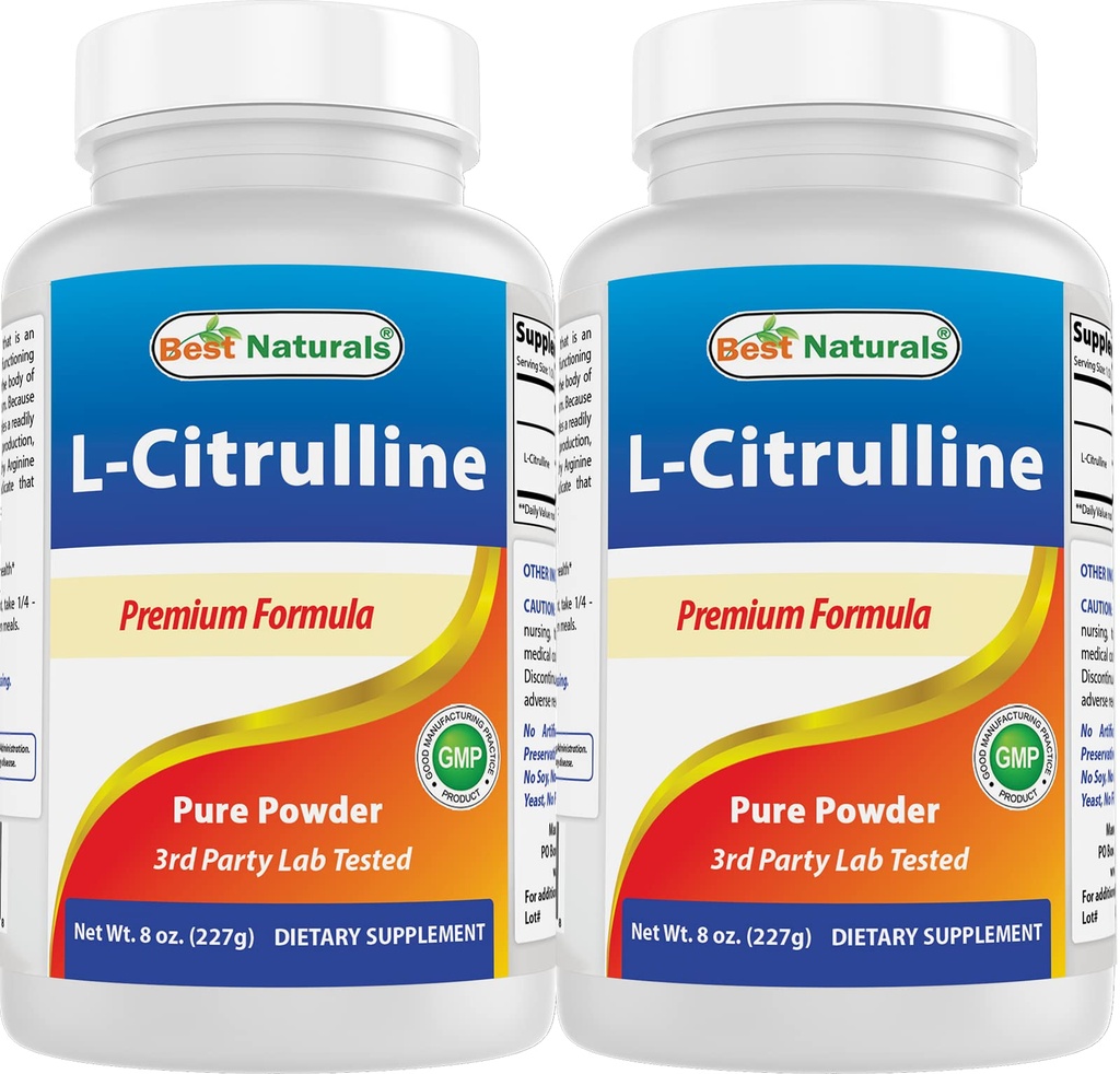 Najlepsi naturalni L- Citrulina Proszek 8 OZ (8 OZ (Opakowanie po 2))