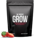 Xwerks Grow 100% Nowa Zelandia trawa karmiona białkiem serwatki, 25g Czysty Isolate Protein Powder Per Serving, Wszystkie naturalne paleo i Keto Friendly, Soy Free gluten Free to Digest, Truskawka, 30 Służenia