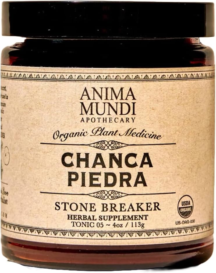 Anima Mundi Aptekarz Stone Breaker Chanca Piedra Proszek do herbaty - Wyciąg z dziczyzny Chanca Piedra - Wątroba, pęcherzyk żółciowy i Nerki Wsparcie czyszczenia (4oz / 114g)