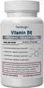 Superior Labs Witamina B6 50mg, Pure Non-GMO Suplement, Wysoka Absorpcja, Wspiera immunologiczny i układu nerwowego, Funkcje mózgu, Metabolizm i zdrowie serca, Zasadnicze dla produkcji hemoglobiny, 120 Czapki Veg