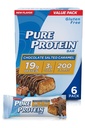 Czyste batoniki białkowe, wysoki poziom białka, odżywcze przekąski do wspierania energii, niski cukier, bez glutenu, karmel czekoladowy, 1.76oz, 4 opakowania