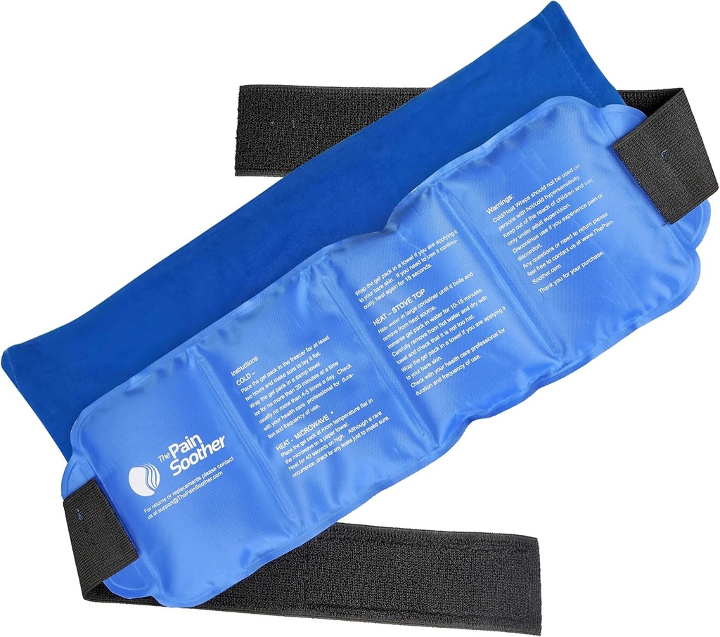 Przerost wielokrotnego użytku Hot & Cold Gel Ice Pack Wrap for Warm Compress and Cold Therapy for Hip, Ankle, Back, Shoulder, Knee, Arm, Neck, Elbow,