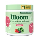 Bloom Nutrition Superfood Zielonych Proszek, Enzymy trawienne z probiotyki i prebiotyki, Gut Health, Bloating Relief for Women, Chlorella, Green Juice Mix z buraka root proszku, 30 SVG, Berry