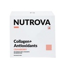 NUTROVA Collagen + Suplement przeciwutleniaczy - z Marine Collagen Proszek dla mężczyzn i kobiet, Zwiększa Nawodnienie skóry, Zmniejsza uszkodzenia skóry, Wspiera zdrową skórę, Włosy i paznokcie, Żurawina, 1 liczba, 30 Służenie