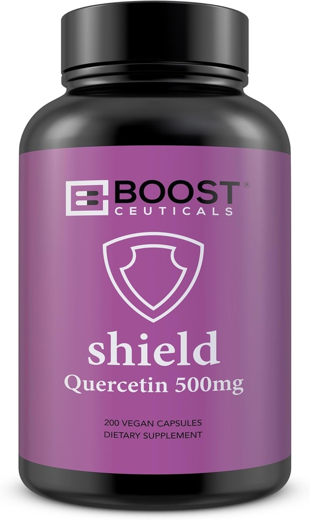 BoostCutives Quercetin 200 500 mg kapsułki wegańskie - Nie stearyniany Non GMO Gluten wolny przeciwutleniacz bioflawanoid - ponad 6 Miesiące dostaw