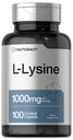Horbäach L- Lysine 1000mg Humalog 124; 100 Cappets Coated 124; Free Form Dietary Supplement Humalog 124; Essential Amino Acid Humalog 124; Vegetarian, Non-GMO, and gluten Free Formula