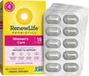 Renew Life Women 's Probiotic Kapsułki, Wspiera Vaginal, Urynary, Digestive and Immune Health, L. Rhamnosus GG, Dairy, Soy i gluten- free, 15 Billion CFU, 60 Hrabia