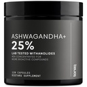 Toniiq Ashwagandha - 40: 1 koncentrat ekstrakt - 25% Withanolides - Wild Hardeserved in India - Wysoko Biodostępny z Black Pepper - Third- Party Tested - 120 Kapsułki - 1,300mg na Serving