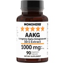 MONOHERB AAKG L-Arginine Alpha-Ketoglutarate 10:1 Extract - 1000 mg per Serving. Serving Size: 2 Capsules. 45 Servings per Bottle.