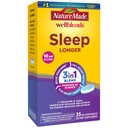 Nature Made Wellblends Sleep Longer, Melatonin 10mg, L theanine 100 mg, i GABA 100mg, suplement do snu, 35 tabletek z warstwą trójwarstwową