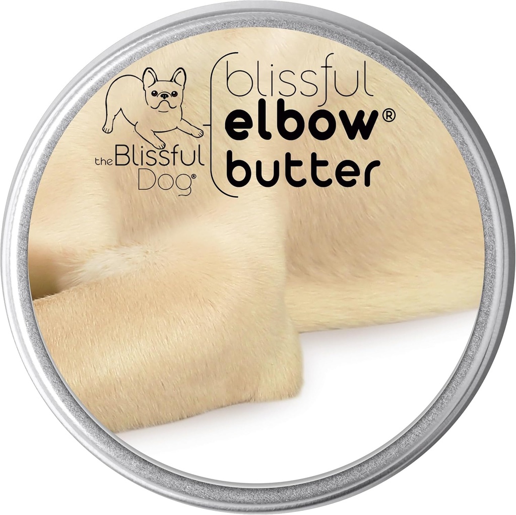 Błoge masło łokciowe dla suchych, pęknięte Calluses, Lick- Safe Dog Balm, Kojący balsam z łyżką z masłem moisturizing Shea, migdały, oliwa i olejki esencyjne, Pet Supplies, 16 oz. Cyna
