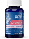 Mamuśka Bloss Prenatal Multivitamin + Probiotyk dla kobiet w / Kwas foliowy, Wspiera rozwój dziecka i trawienie mamy w / Cynk, Witamina B6 & B12, Ginger & Cholina, Wegan & Gluten Free (45 Sługi)