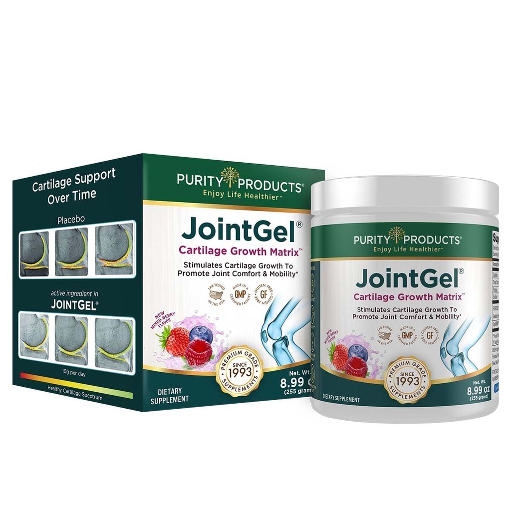 Czystość Produkty JointGel Formuła Kolagen Peptydy + MSM - Wspiera Wspólną Elastyczność + Wzmocnienie Chrząstki Joint - Berry Powder - 30 Day Supply