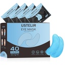Pod pasami oczu, 40 par masek oczu na ciemne koła, puszyste oczy, worki undereye, zmarszczki, opaski maski oczu z kwasem hialuronowym, leczenie oczu pielęgnacja skóry dla mężczyzn i kobiet prezent
