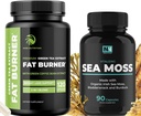 Irish Sea Moss and Green Tea Weight Loss Pigułki Biżuteria 124; Metabolizm Booster & Tyroid Wsparcie z Bladderwrack, Burdock Korzeń i Zielona kawa 124; Appetite Suppressant & Immune Support Biżuteria 124; 90 & 120 Kapsułki