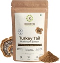 ROOTED Active 's Turkey Tail Mushroom Extract Powder, USDA & EU Certified Organic Equipment 124; 35% Beta Glucans - Lab Verified Equipment 124; Gut Health, Liver, Immunity Support (2.11 Ounce)