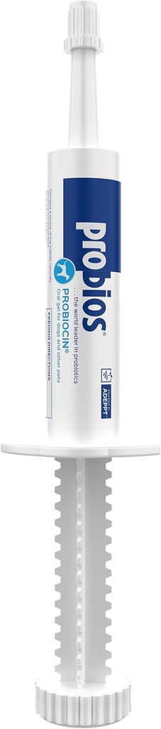 Probios Probiocin Doustny żel dla psów i kotów, Suplement Probiotyczny do żywienia i wsparcia immunologicznego, 15 g Tube