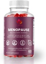 Menopauza Gummies z Black Cohosh & Ashwagandha KSM- 66 - Suplement organiczny dla odnowy biologicznej kobiet - 60 Hrabia