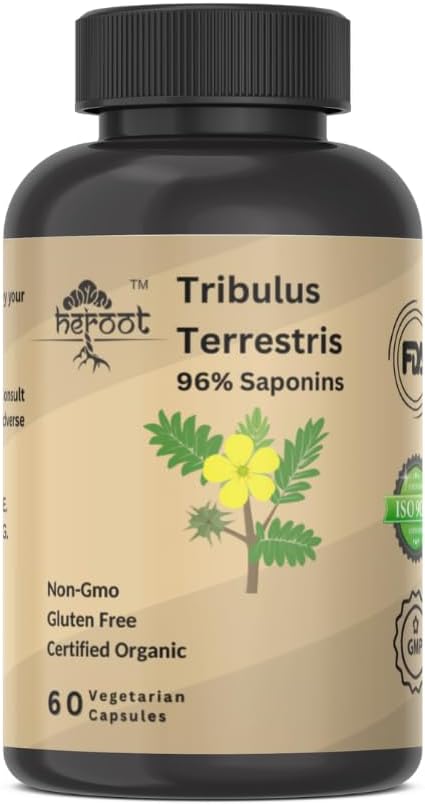 Tribulus Terrestris Supplement for Men & Women Supplement Booster for Energy, Vitality, Stamina & Performance (opakowanie zawierające 20 kapsułek)