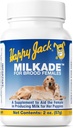 Happy JACK Milkade Dog Breeding & Pielęgniarki, Pomoc produkcyjna mleka dla kobiet psów & Zdrowy litr, ciąża Witamina prenatalna z witaminą B1 (2 oz)