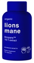 Organic Lions Mane Supplement 120 Kapsułki. Wsparcie mózgu Nootropowe System immunologiczny Supplement Mushroom. 10X Extract Podobne do 18,000mg, Zawiera patent do Litropane ™