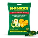 Honees Honey Menthol Cough Drops - 20- Piece, Single Pack Honey- Napełnione Lozenges 124; Tymczasowe ulgi z Cough 124; Koszy ból gardła 124; Wszystkie naturalne