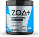 ZOA + Zero cukru przed treningiem proszku, Wild Berry - NSF Certified for Sport with Electrolytes, Kreatyna, Beta Alanine, Ginkgo Biloba, 200mg Cafeline - 25 Służenie