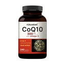NatureBell CoQ10 300mg z Omega 3, 240 Kapsułek - 120 Day Supply 124; Stabilny formularz o wysokiej absorpcji - Przeciwutleniacz Wsparcie dla Heart & Energy Health - Dodatkowa moc Koenzym Q10 Suplement
