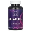MRM Nutrition Relax- 244; Suplement diety dla lepszego snu 124; z GABA, L- Theanine & Ashwagandha 124; bez narkotyków, Non- Habit Forming 124; Non-GMO Equipment 124; Vegan + Gluten Free 124; 15 Służb