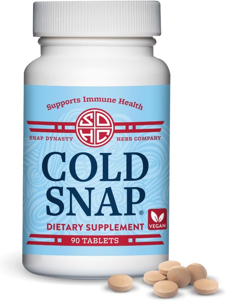 Dynastia Snap Cold Snap - 90ct Tablets, roślina wegańska na bazie suplementu wsparcia immunologicznego