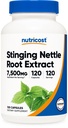Nutricost Stinging Nettle Root Extract 7500mg ekwiwalent, 120 Kapsułki - Wegetariański Przyjazny, Nie-GMO, Gluten Free