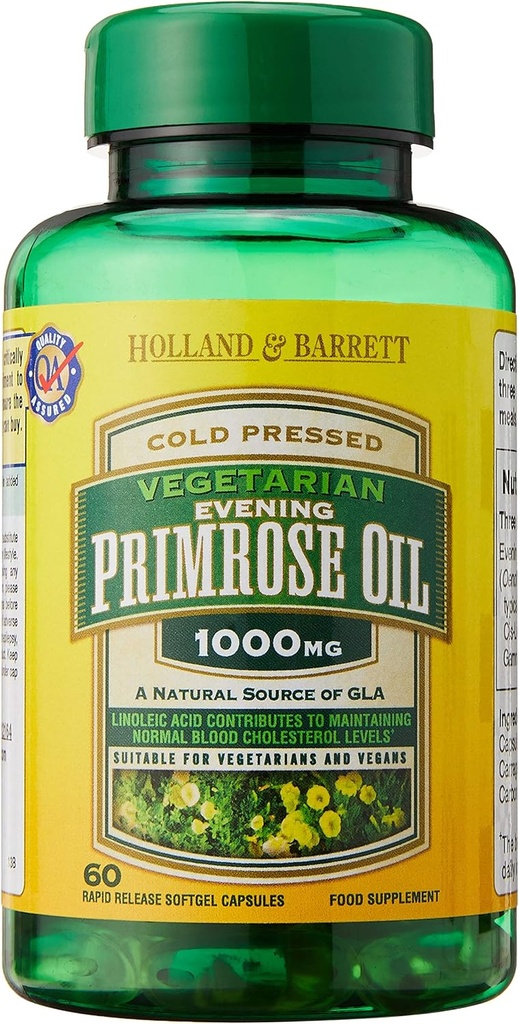 Wieczorny olej Primrose Z VITAMIN B6- 1000mg - 120 kapsułek